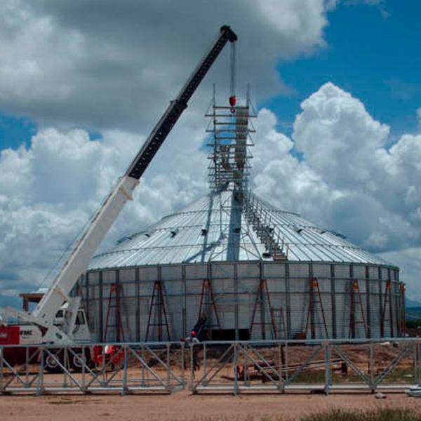 Montagem de silos